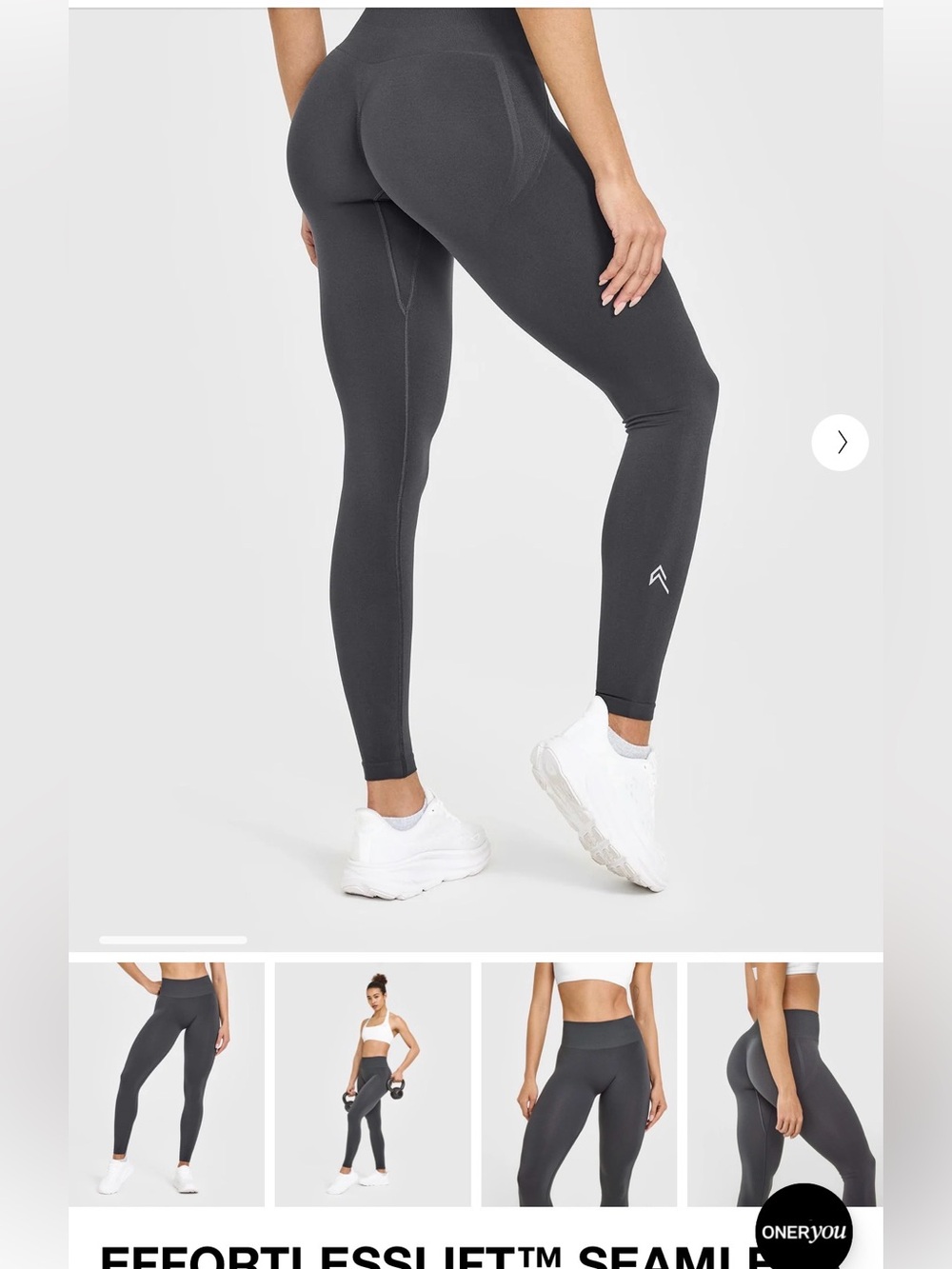 Oner Active Effortless Lift Seamless Leggings Size: Medium short